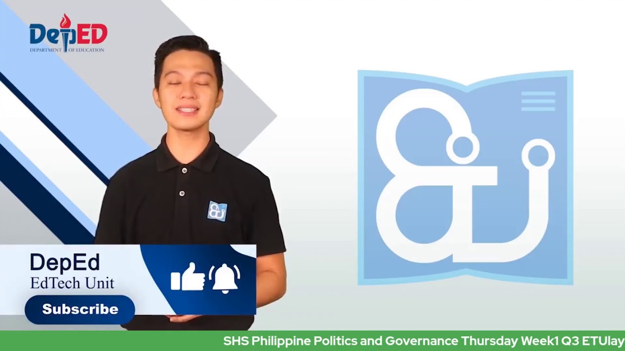 Philippine Politics and Governance  - Thursday Week1 Q3 ETUlay