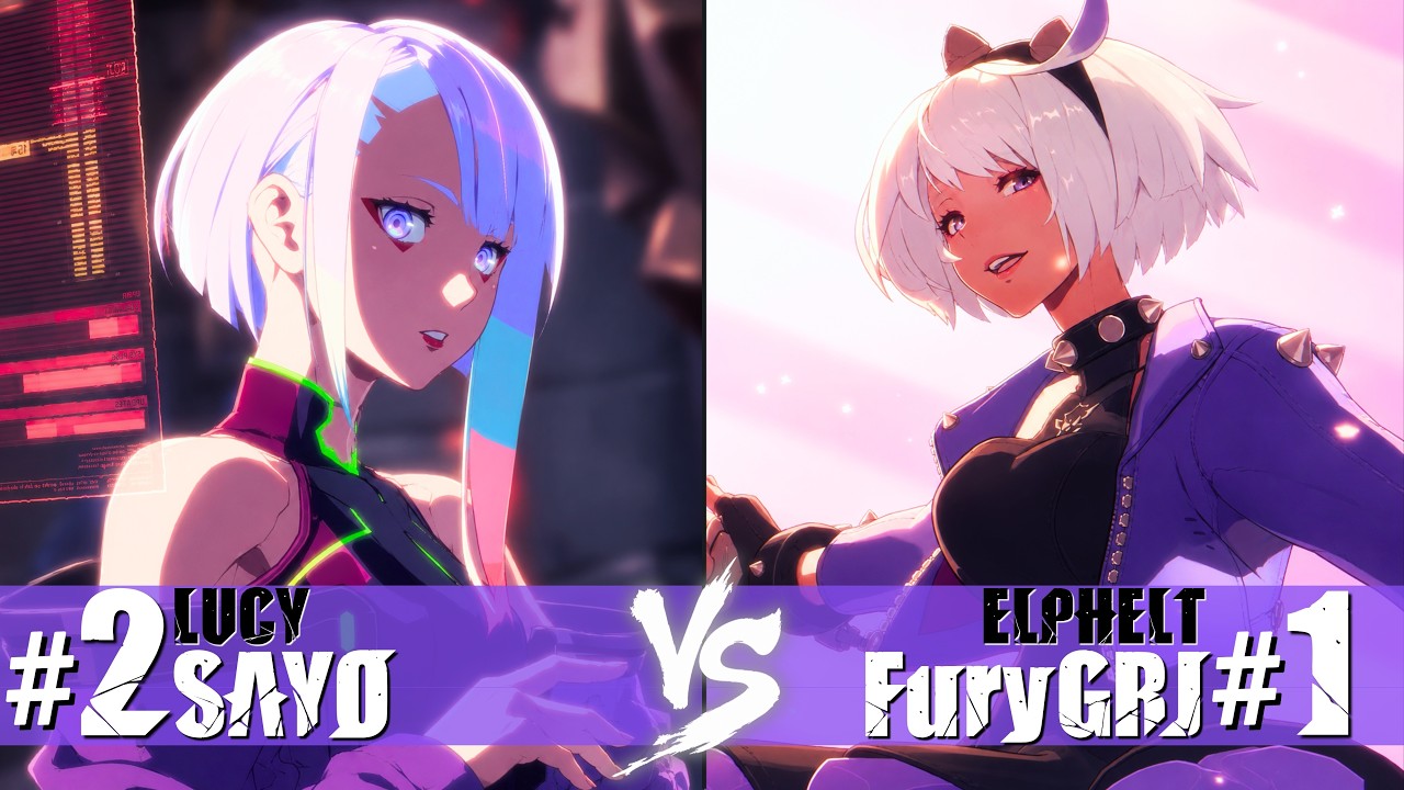 GGST ✪ SAYO (#2 Ranked Lucy) VS FuryGRJ (#1 Ranked Elphelt) | GGST High Level Match Replay