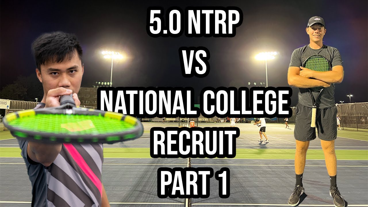 can a 5.0 ntrp beat a d3 nationally ranked recruit? | [Mark 8.39 UTR  vs Parker 8.73 UTR Part 1]