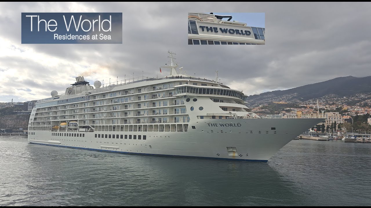 Auslaufen Kreuzfahrtschiff The World Funchal Madeira