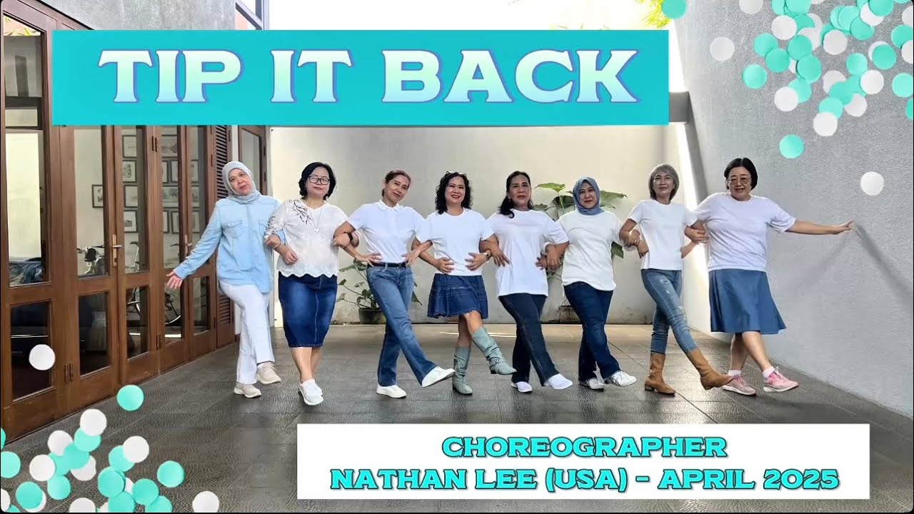 TIP IT BACK Linedance choreographer Nathan Lee (USA) demo by Happy Giriloka LD