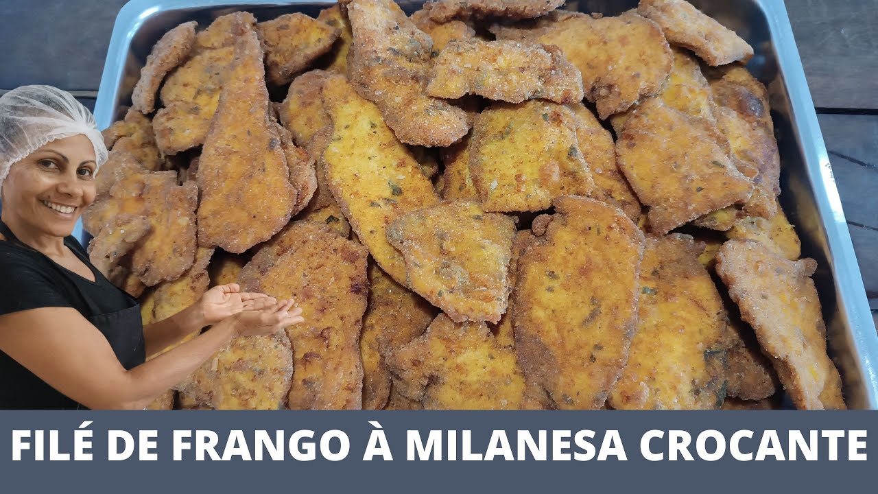COMO FAZER FILÉ DE FRANGO À MILANESA CROCANTE