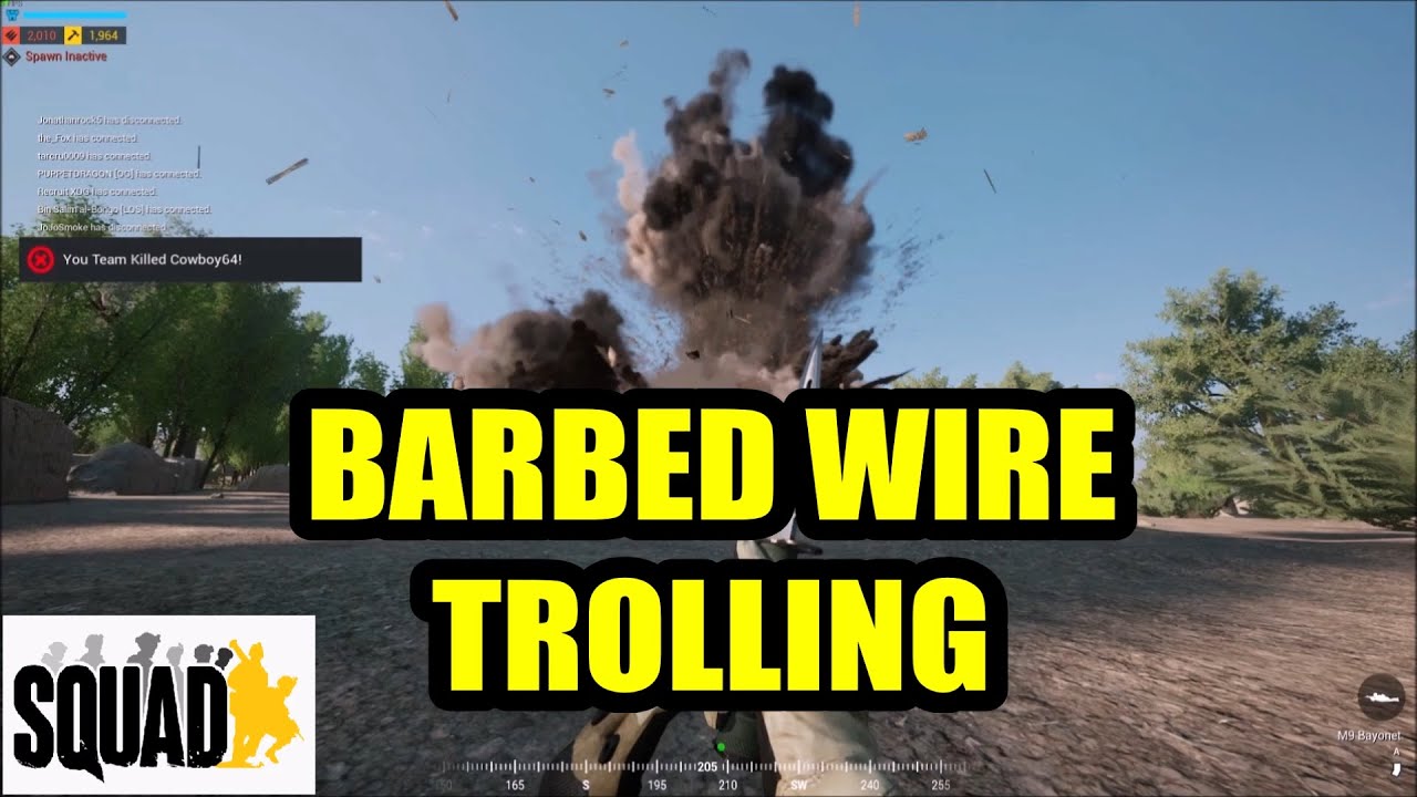 Killing Friendly Players With Barbed Wire in SQUAD!