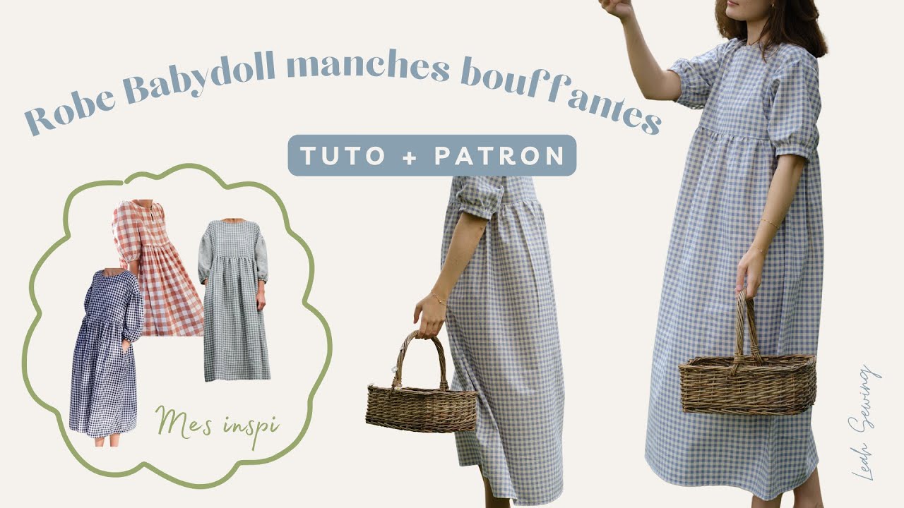 Coudre une robe longue Babydoll manches bouffantes - Leah Sewing