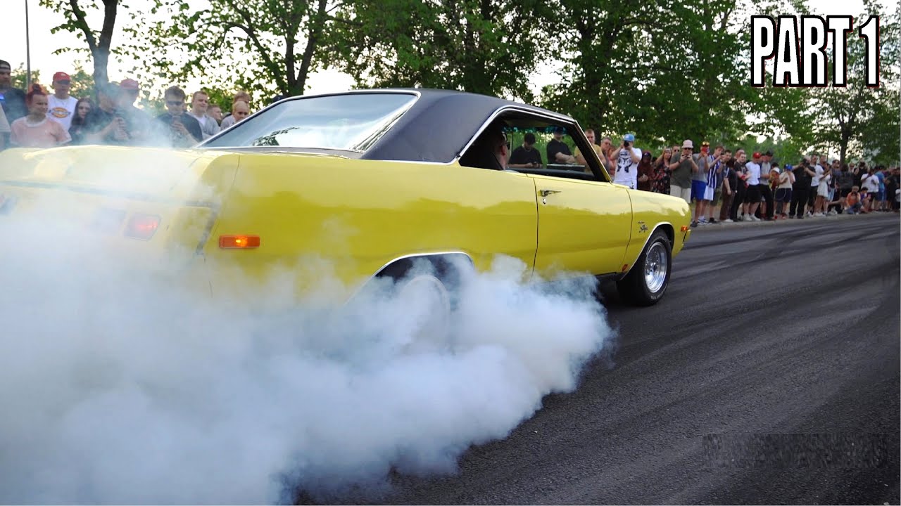 NEXT-LEVEL MUSCLE CARS BURNOUT ACTION!! - Vantaa Cruising 6/2023 |PART 1|