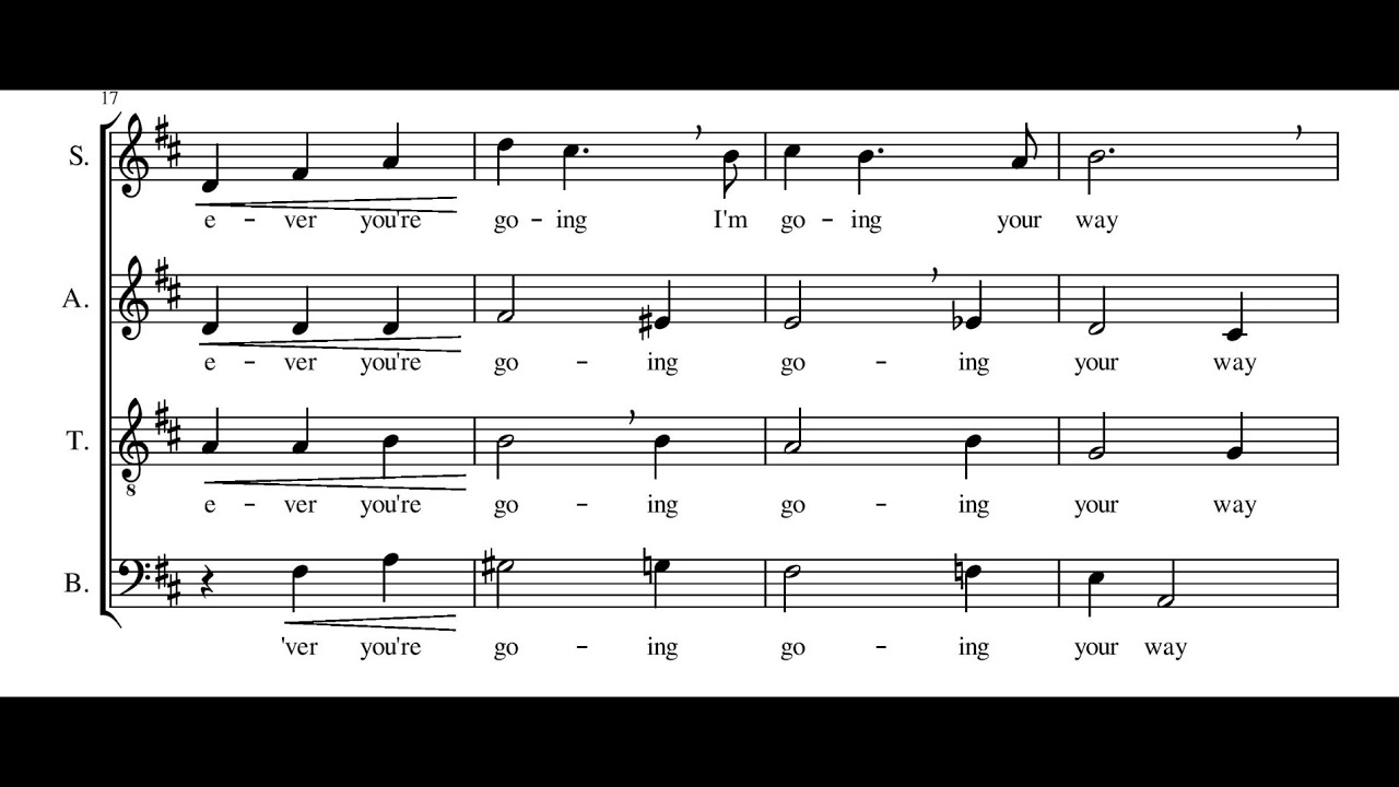 Tom Haydock - Moon River (Henry Mancini) SATB choir arrangement