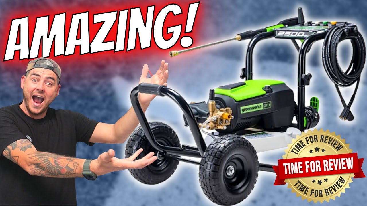 GreenWorks Pro 2500 фунтов на кв. дюйм 1,2 галлона в минуту | ЛУЧШАЯ МОЙКА ВЫСОКОГО ДАВЛЕНИЯ ДЛЯ ...