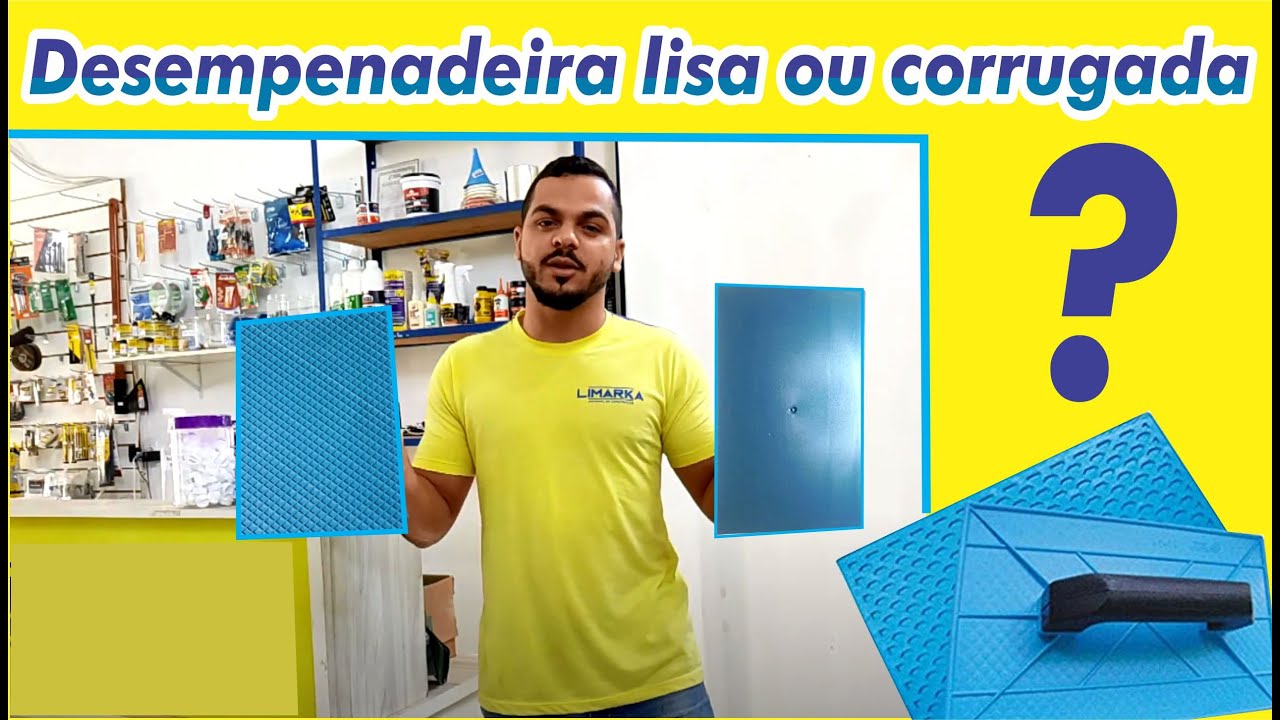 Desempenadeira lisa e corrugada / conheça cada uma / pra que serve? / Desempoladeira