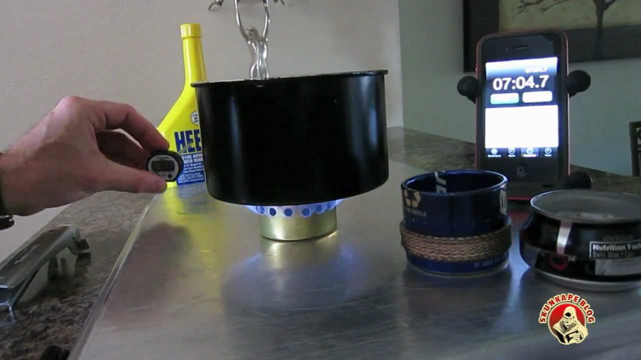 Super Cat Alcohol Stove Boil Time Test