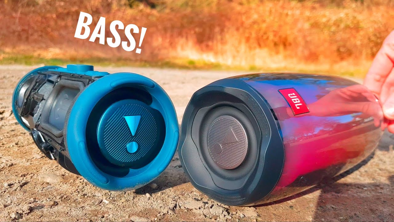 JBL CHARGE 5 VS. JBL PULSE 4 - PARTYBOOST BASS TEST !!! (100% VOL.)