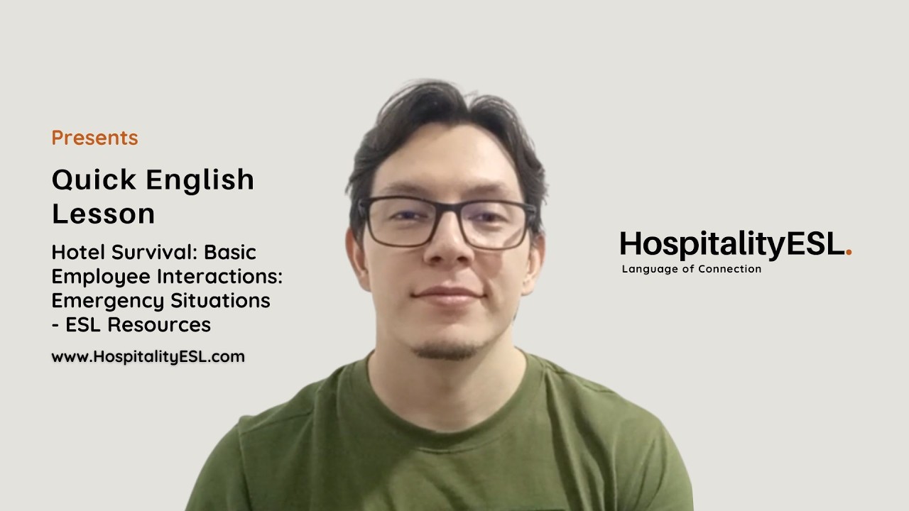 Unit4️⃣ Basic Employee Interactions | Emergency English for Hotels | Key Phrases & Vocabulary