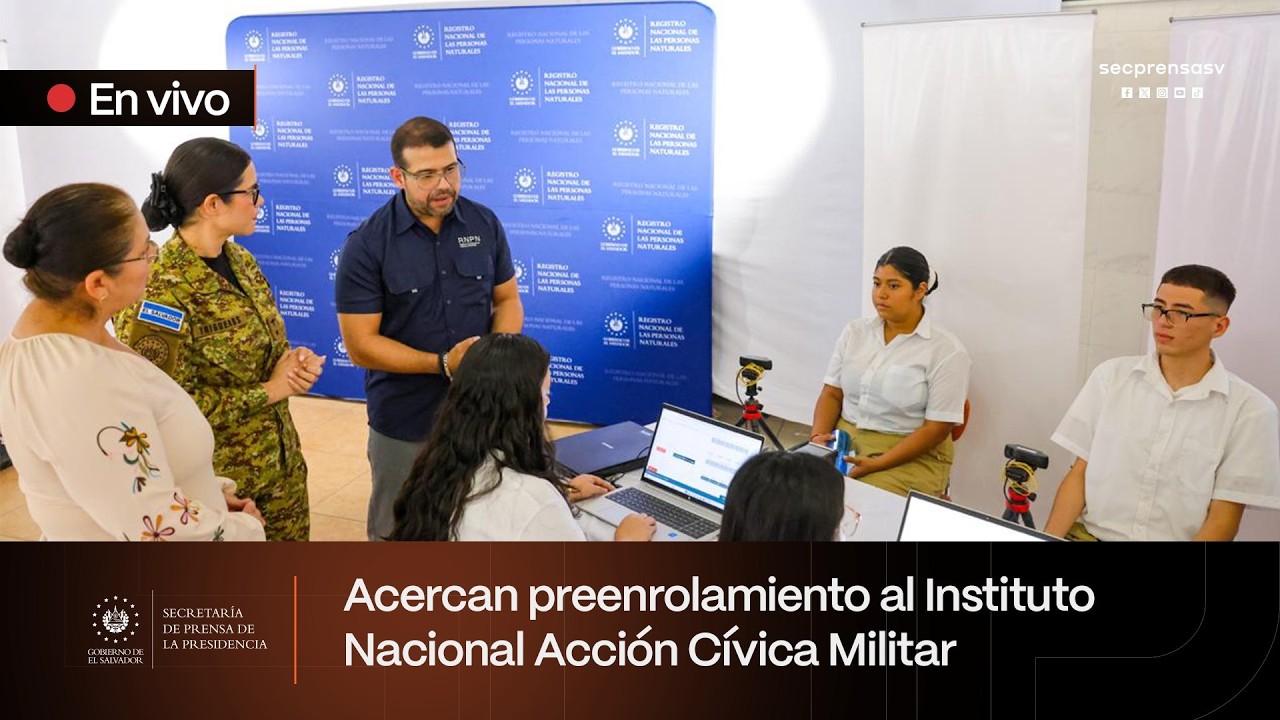 Gobierno del Presidente Nayib Bukele informa sobre preenrolamiento para jóvenes que tramitarán DUI