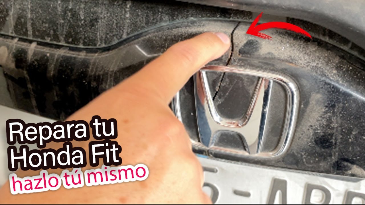 REPARAR MOLDURA ROTA de HONDA FIT soldando plástico