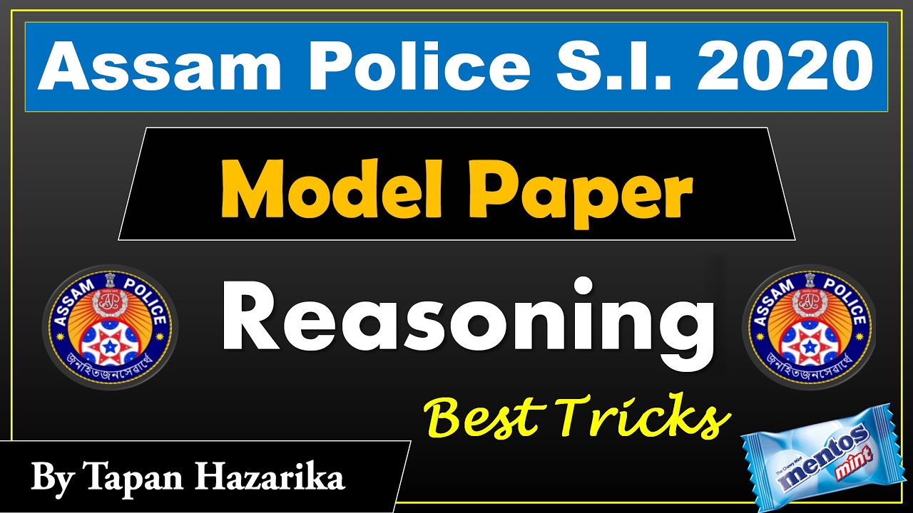 Assam Police S.I. Reasoning Revision || Best Wishes ❤️