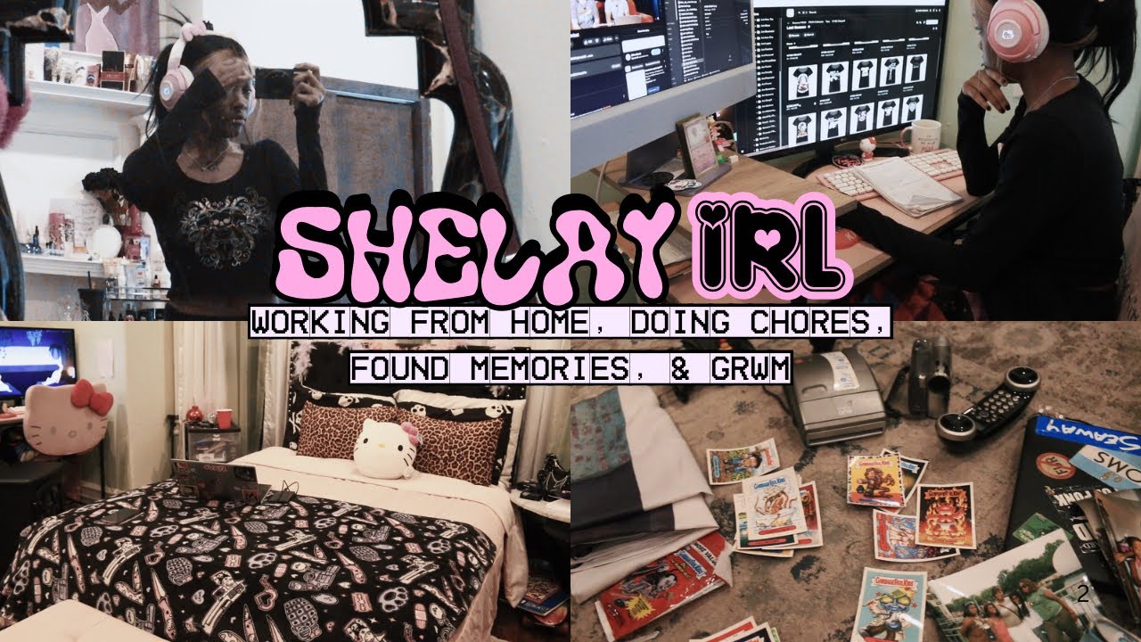 ☆vlog☆ quiet days at home | working from home, chores, found memories, & grwm for a night out