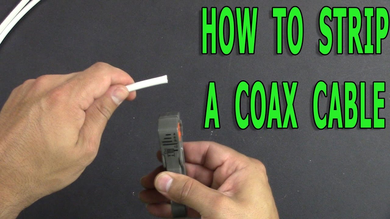 How to Strip a Coax Wire