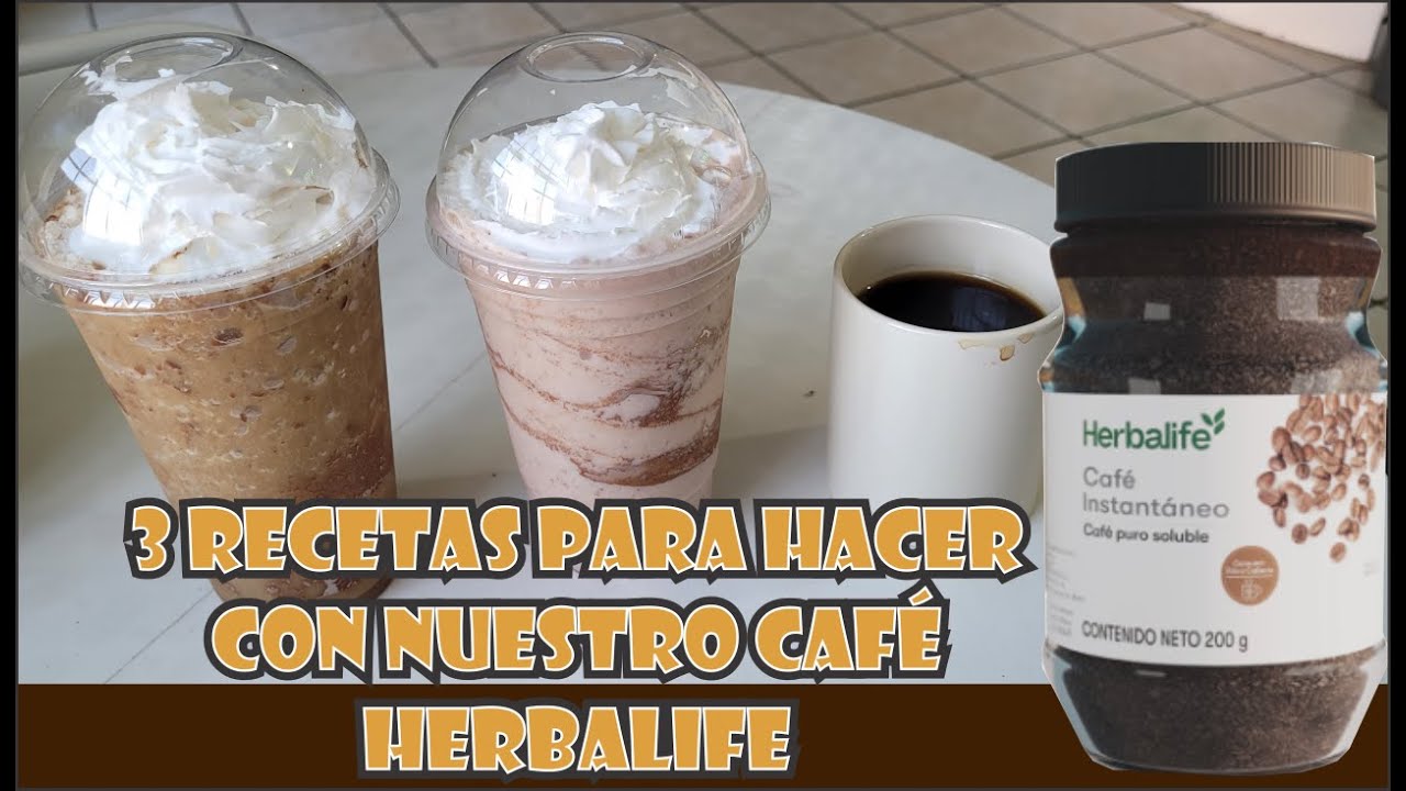 3 RECETAS PARA HACER CON EL CAFE DE HERBALIFE /ENERGY COFFEE/ MOCACHINO/FRAPUCHINO #batidoherbalife