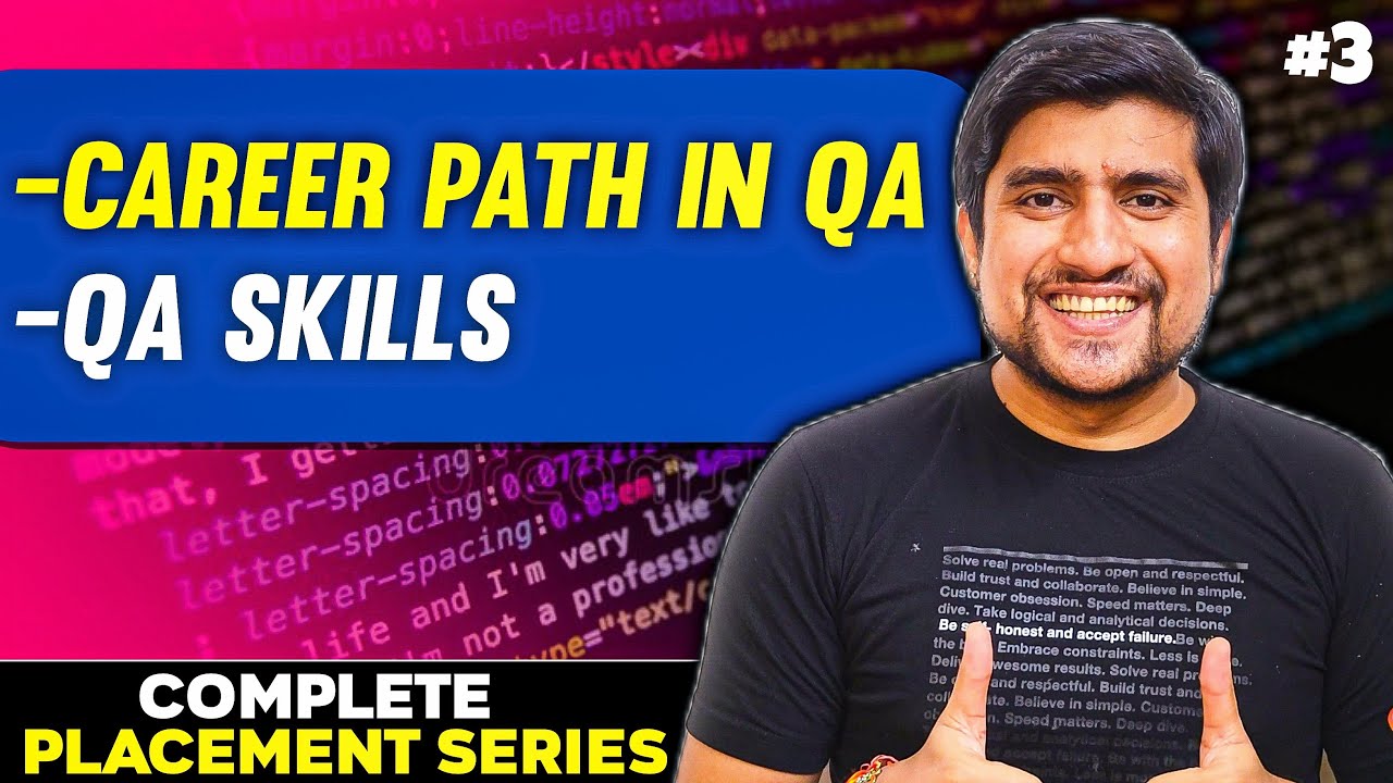 Lecture 3 : QA Skills, Career Path in QA | Complete Placement Course For Software Testing