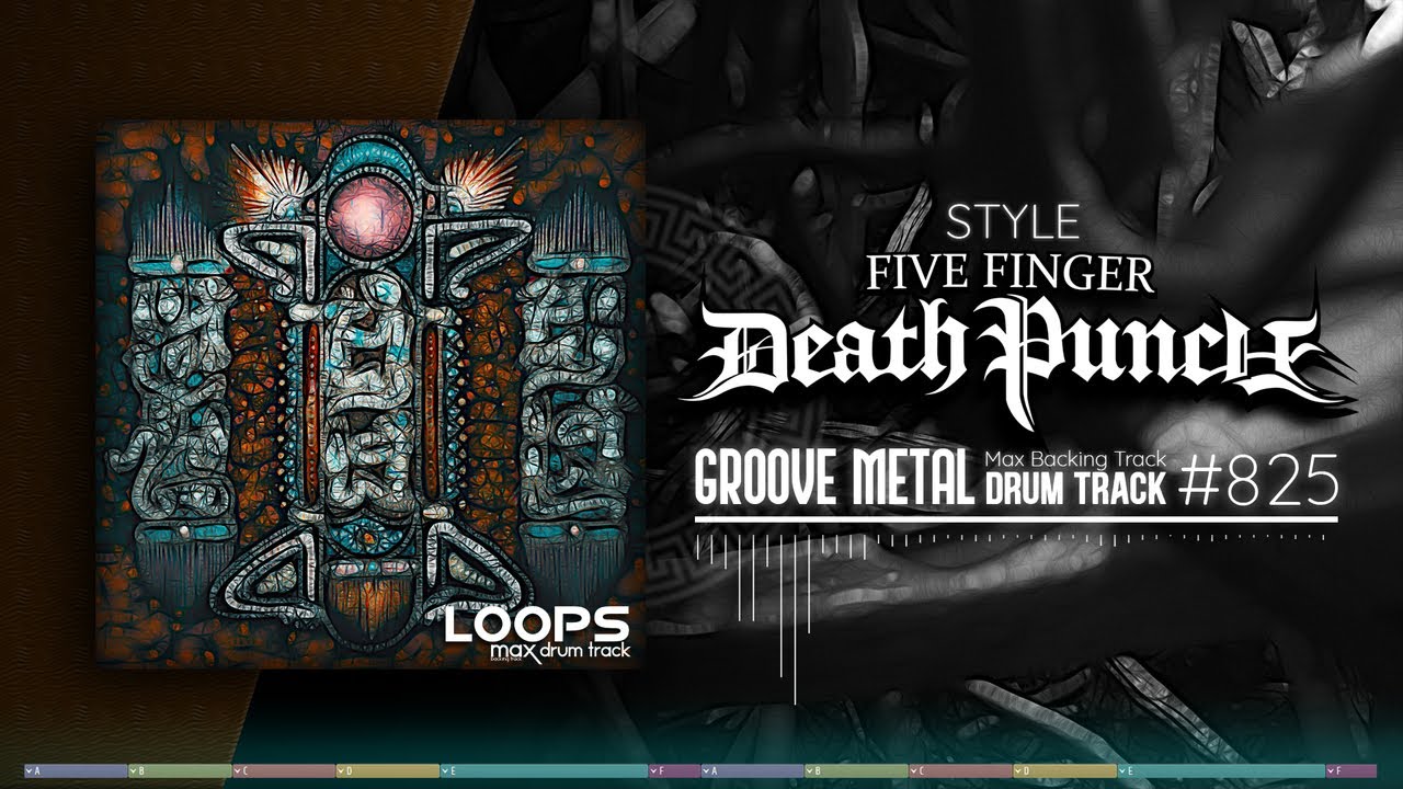 Groove Metal Drum Track / Five Finger Death Punch Style / 115 bpm