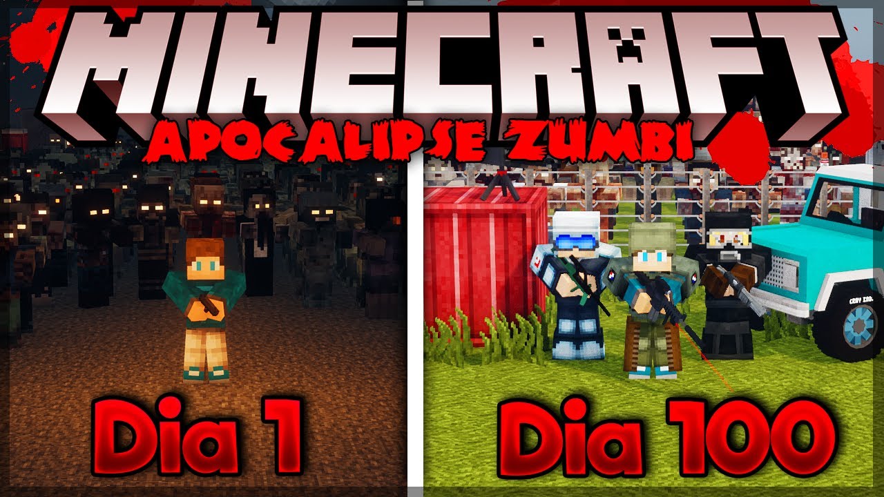 Sobrevivi 100 Dias em um APOCALIPSE ZUMBI - O FILME