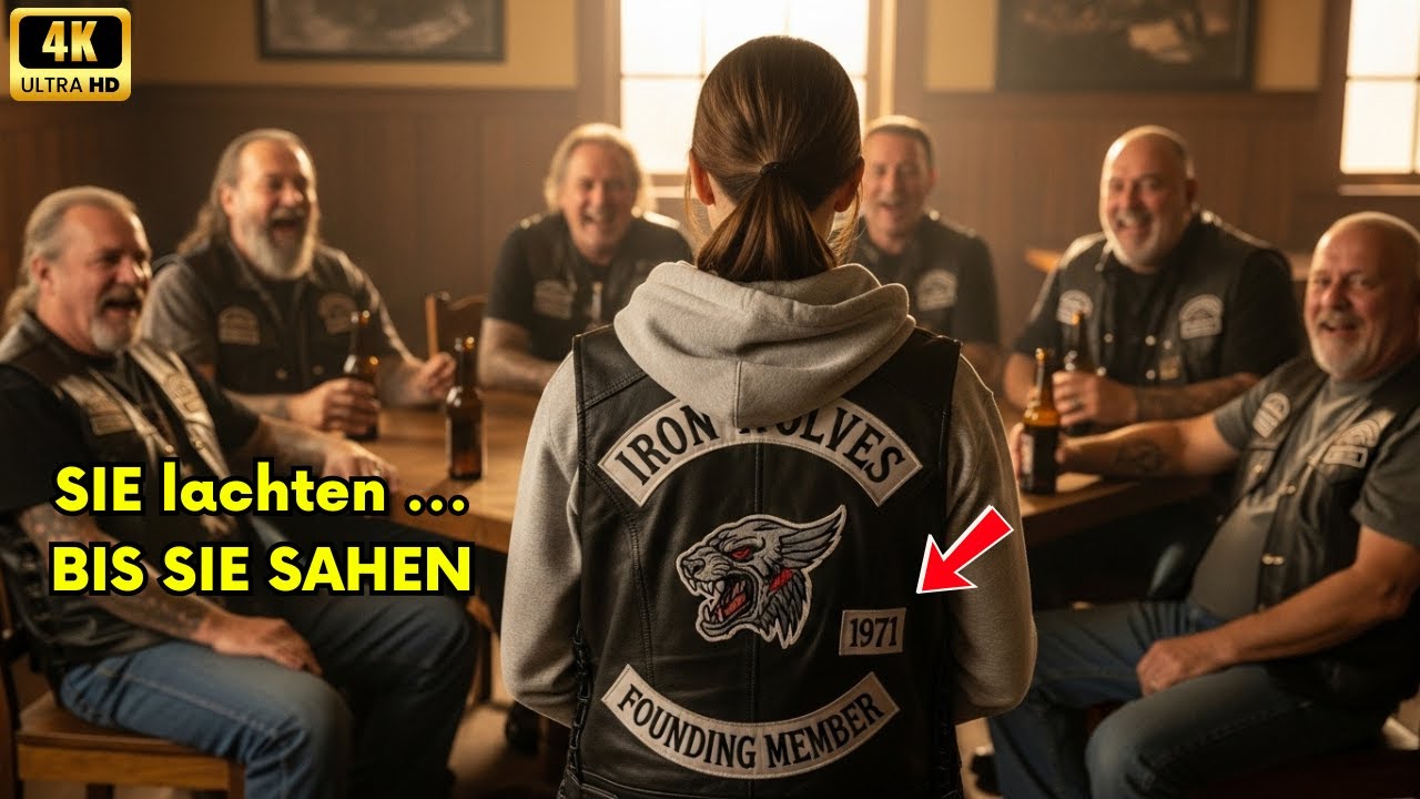 Biker lachten über ein Teenager-Mädchen – bis ihr Abzeichen den ganzen Raum zum Schweigen brachte