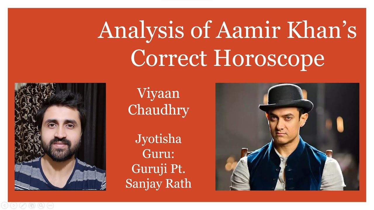 Both marriages of Aamir Khan lasted 16 years each. Horoscope analysis with his rectified birth time.