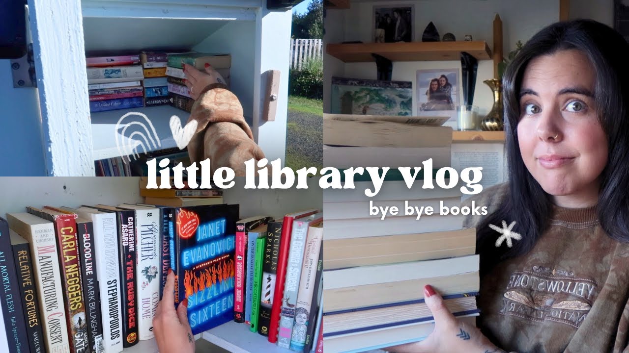 Little Free Library Vlog 📚 *book haul, donating books, book recommendations, and more!*