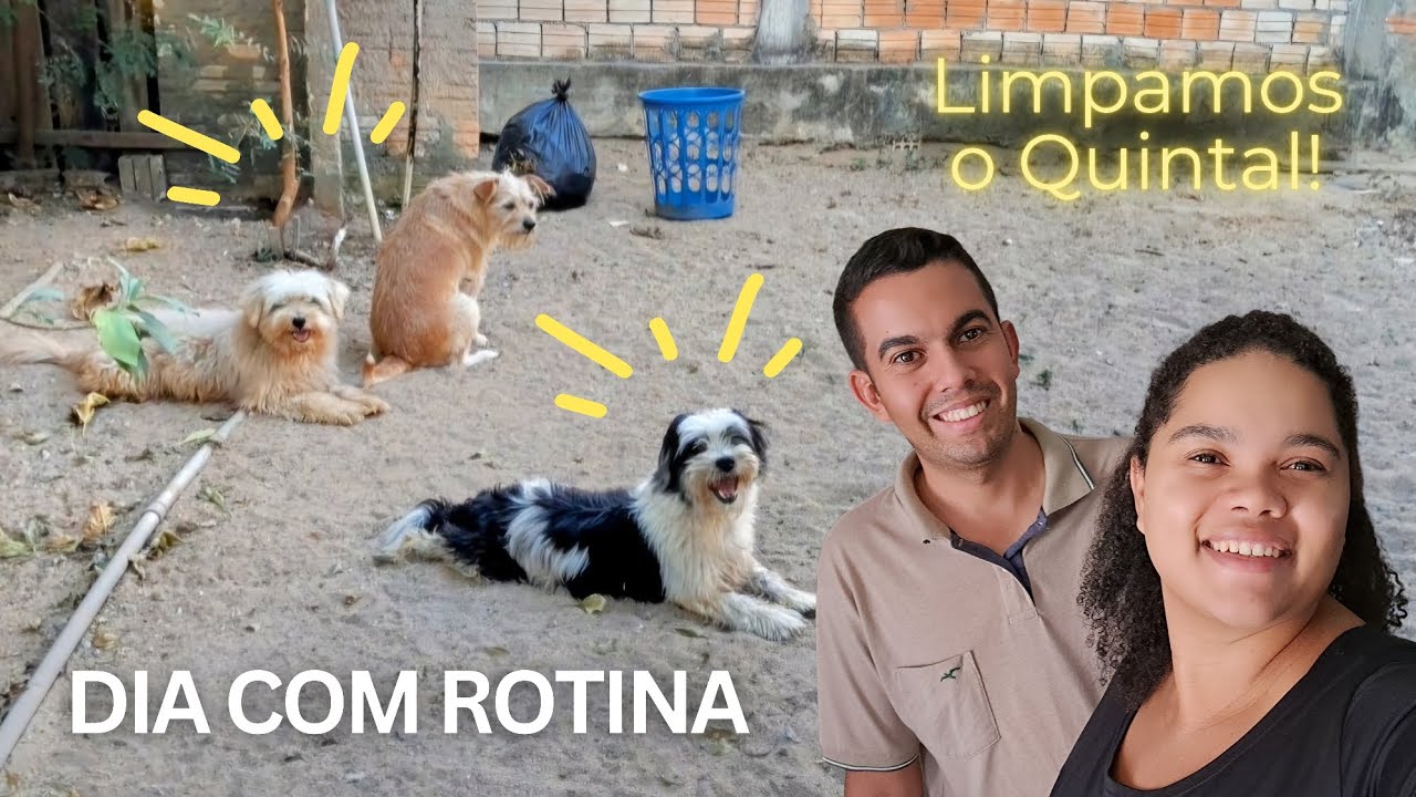 LIMPAMOS O QUINTAL | ELES FISCALIZARAM A LIMPEZA | Dia Com Rotina