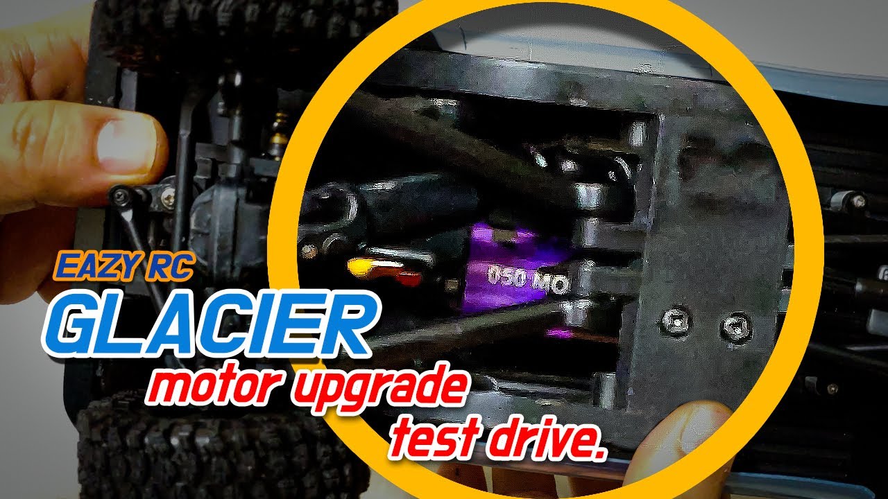 Rc cars / eazyrc GLACIER K10 motor upgrades video. / fms k10