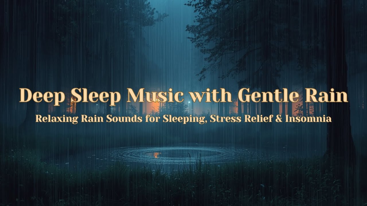 Deep Sleep Music with Gentle Rain 🌧️ | Relaxing Rain Sounds for Sleeping, Stress Relief & Insomnia