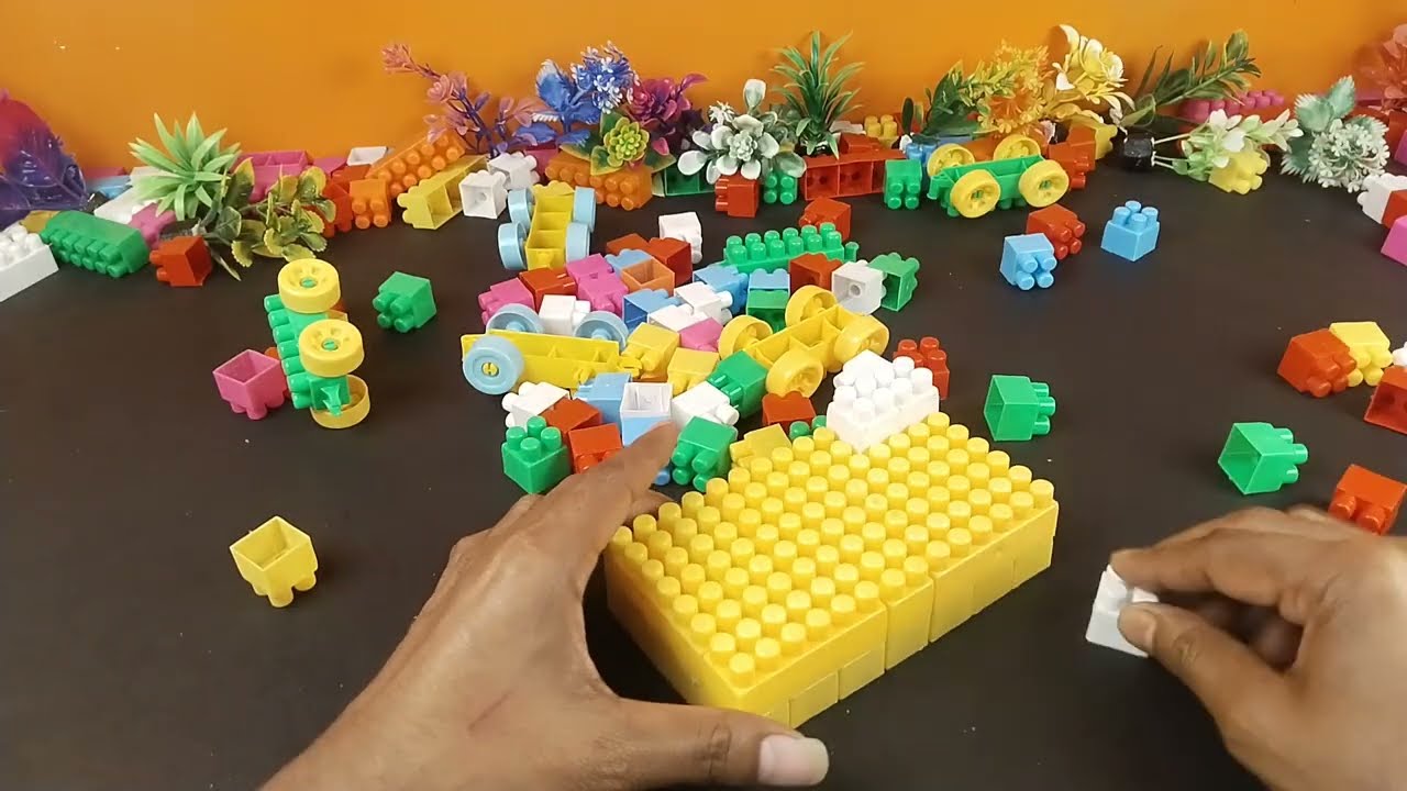 DIY Lego-Style Block Sofa 🛋️ | Oddly Satisfying ASMR Sofa Build | Creative Building Blocks Furniture