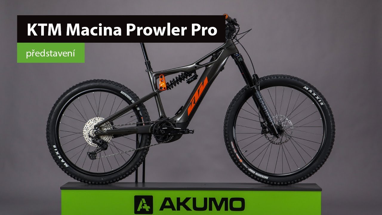 Elektrokolo KTM Macina Prowler Pro Machine Grey (Orange+Black) - celoodpružené horské elektrokolo