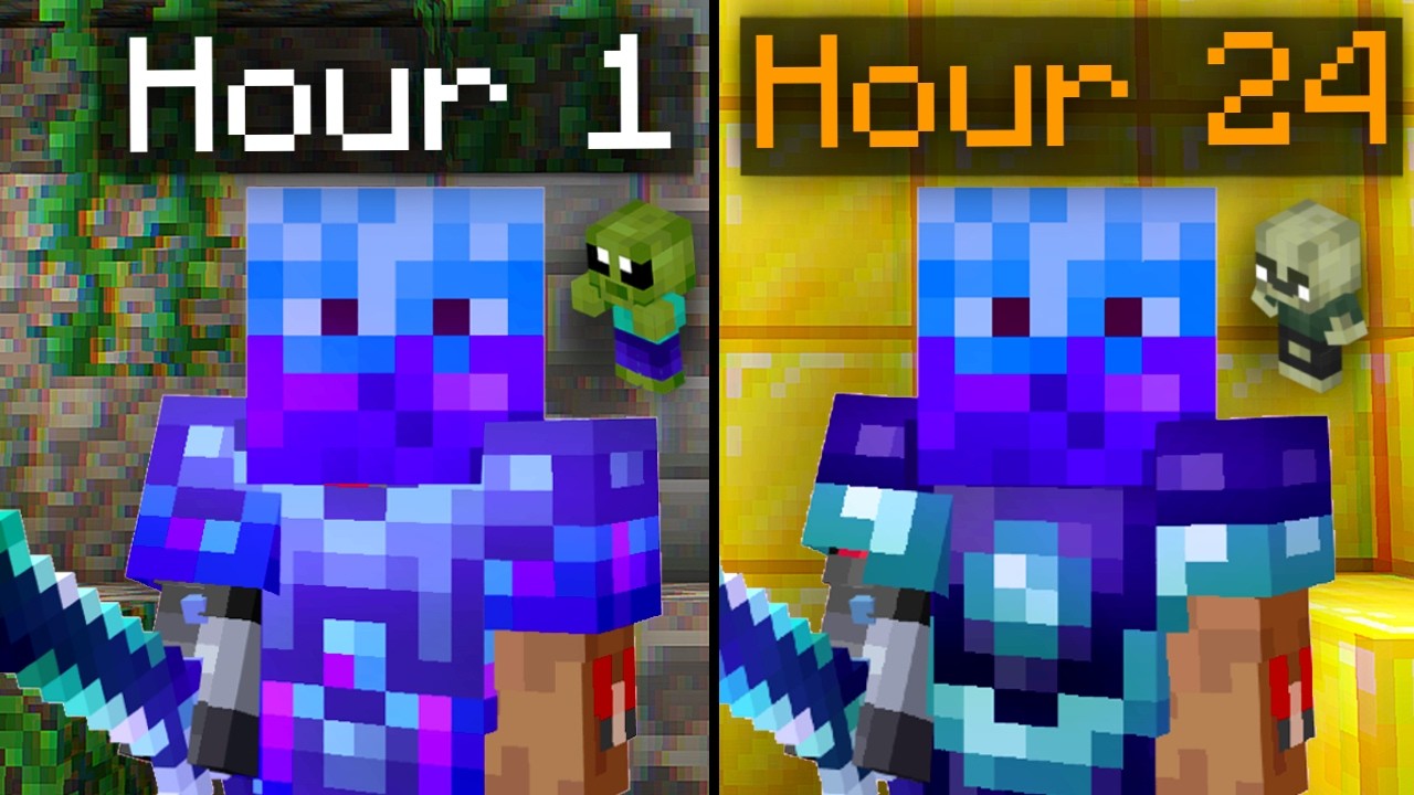 Reaching zombie slayer 7 on skyblock