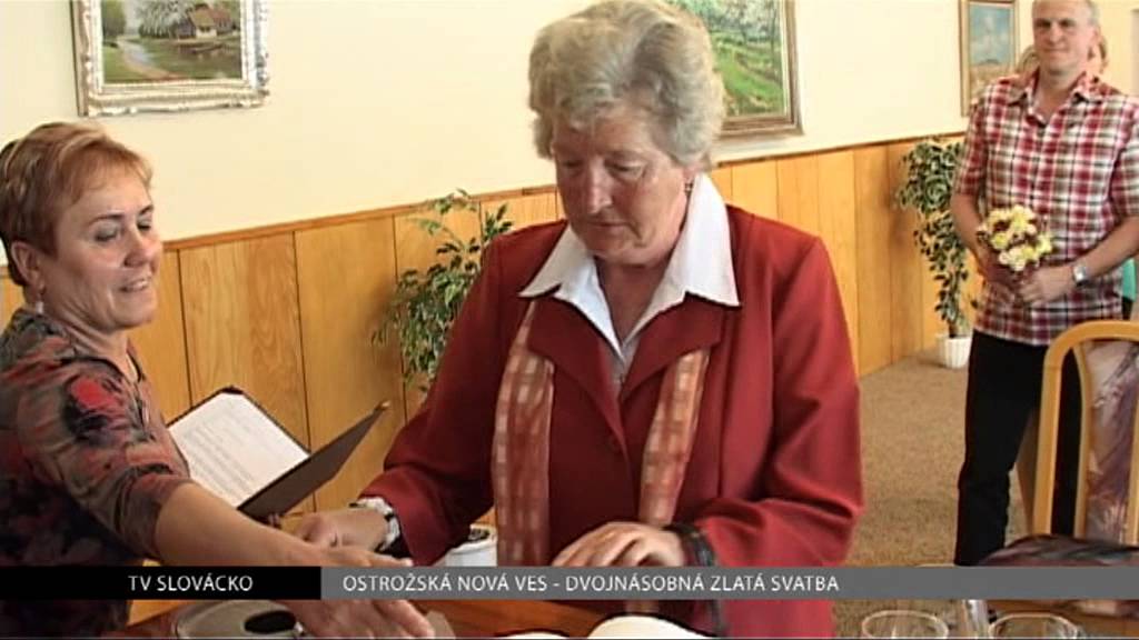 TV Slovácko: Ostrožská Nová Ves - Dvojnásobná zlatá svatba.