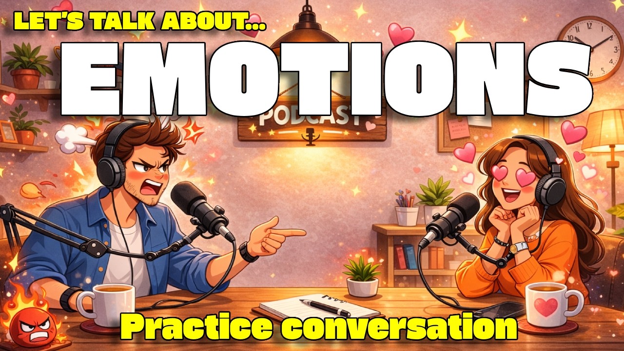 How to Talk About Emotions in English | Real English Podcast Conversation Practice