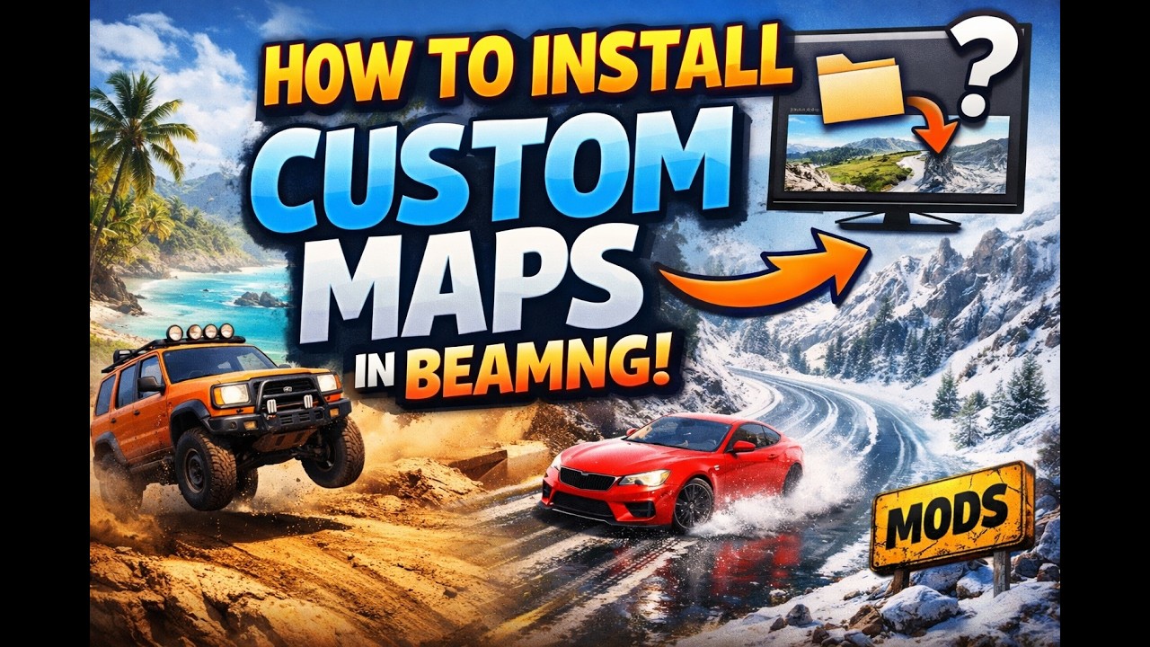 How To Install Maps Beamng Drive (2026) | Two Easy Methods to Download Custom Maps - Tutorial