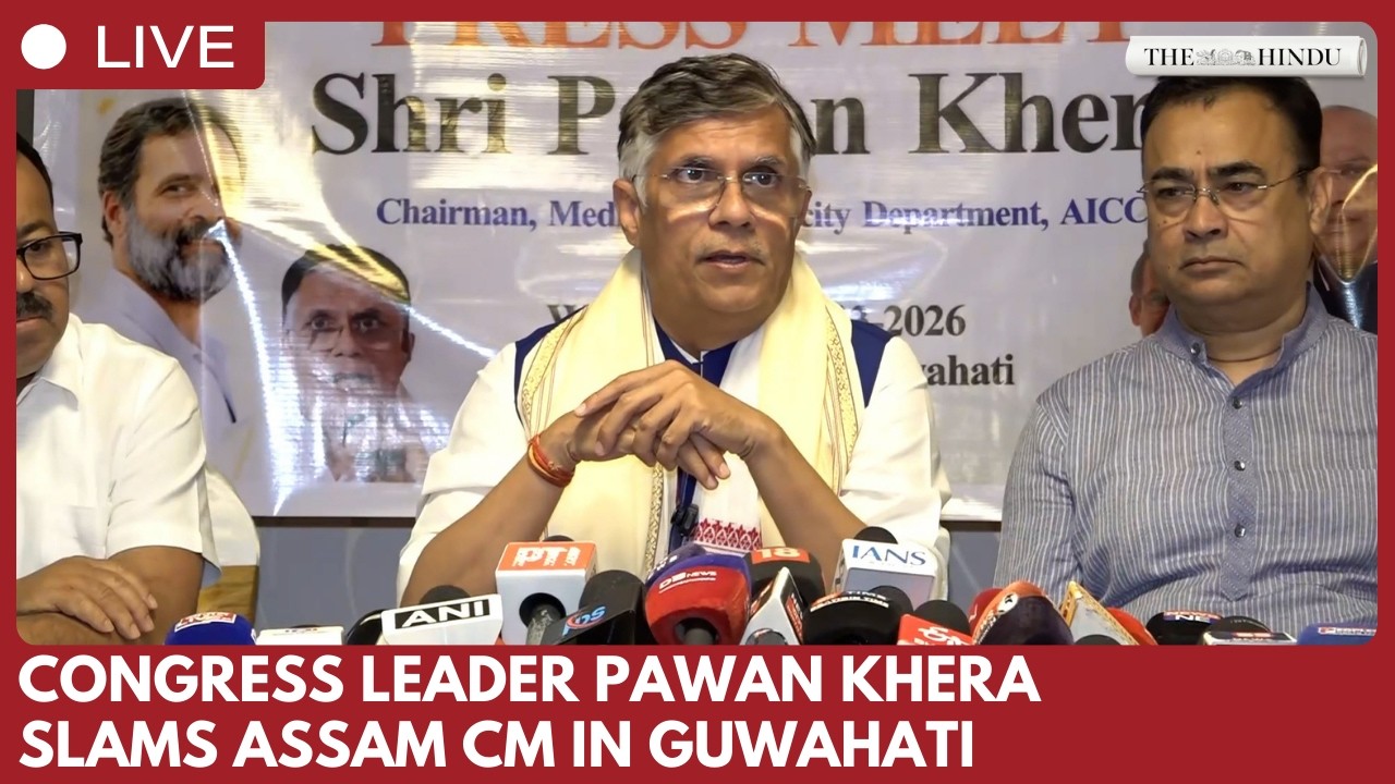 Pawan Khera, Congress leader, hits out at Assam CM corruption in Guwahati press meet