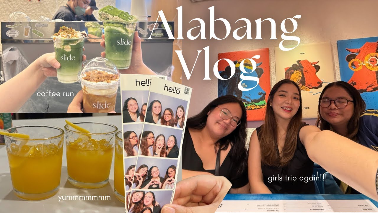 girls trip diaries 👯‍♀️☕️| cocktails, alabang & BGC trip, and movie night! 