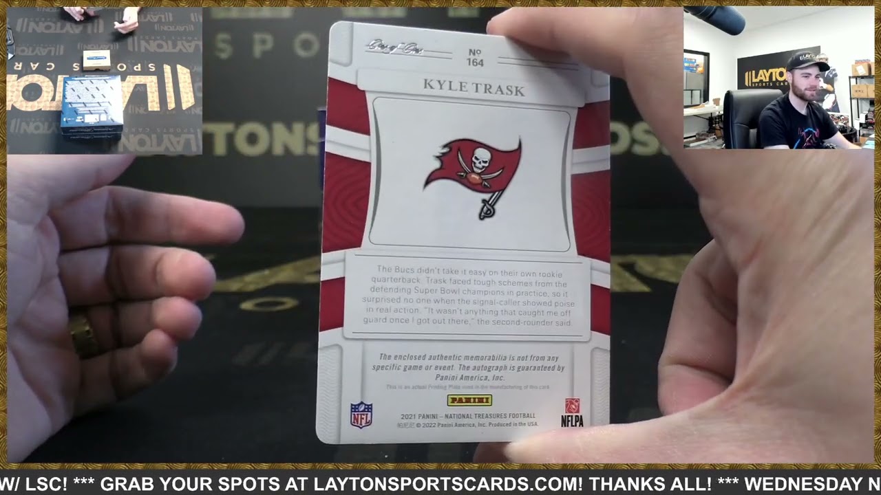 2021 Panini National Treasures Football Hobby 4 Box FULL CASE Break #16