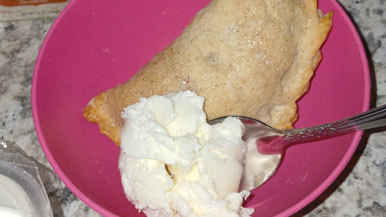 Baked Peach Cobbler Hand Pies 🍑 🥧 w/ Homemade Vanilla Ice cream 🍦 |#Homemade |From Scratch | Baked 