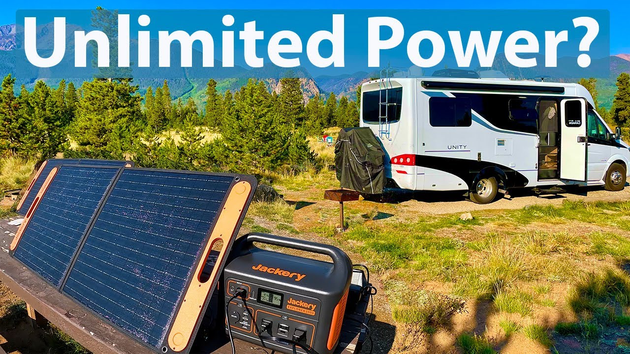 Using a solar generator with our LTV Unity RV camping in Colorado - Part 3