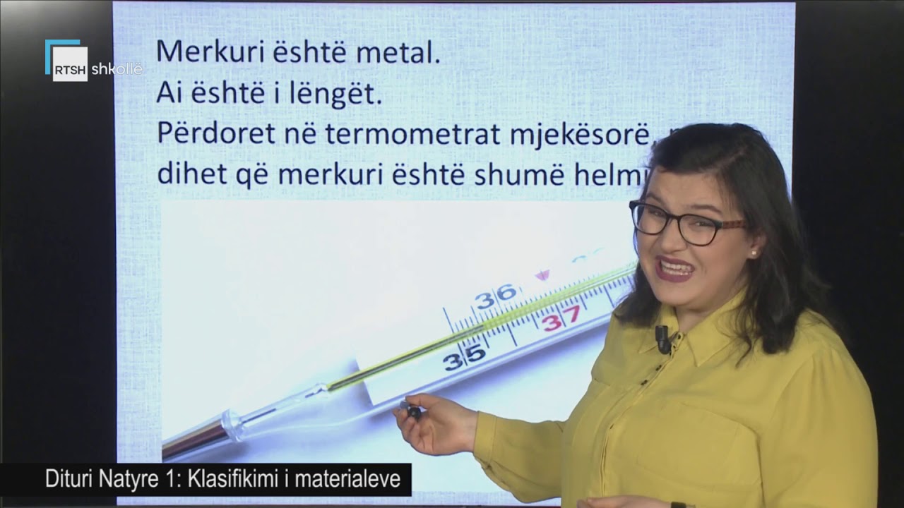 Dituri Natyre 1 - Klasifikimi i materialeve