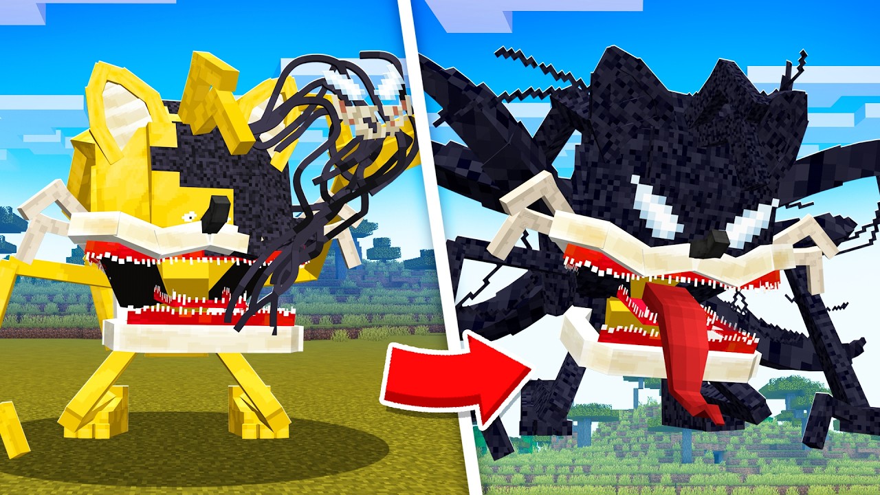 VIREI O VENOM e POSSUI o SHIN TAILS TAPES no MINECRAFT