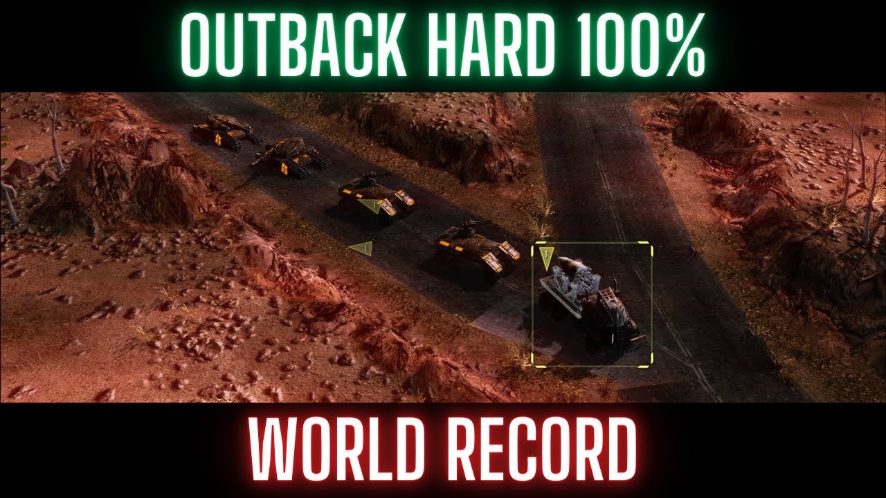 C&C3 Tiberium Wars Outback [Hard, 100%] Former WORLD RECORD