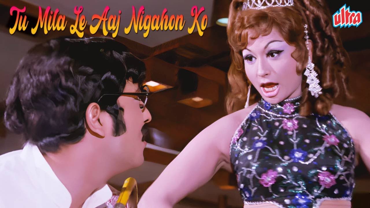 Tu Mila Le Aaj Nigahon Ko 4K : Dance Song | Asha Bhosle |  Vinod Khanna , Helen | HUM TUM AUR WOH