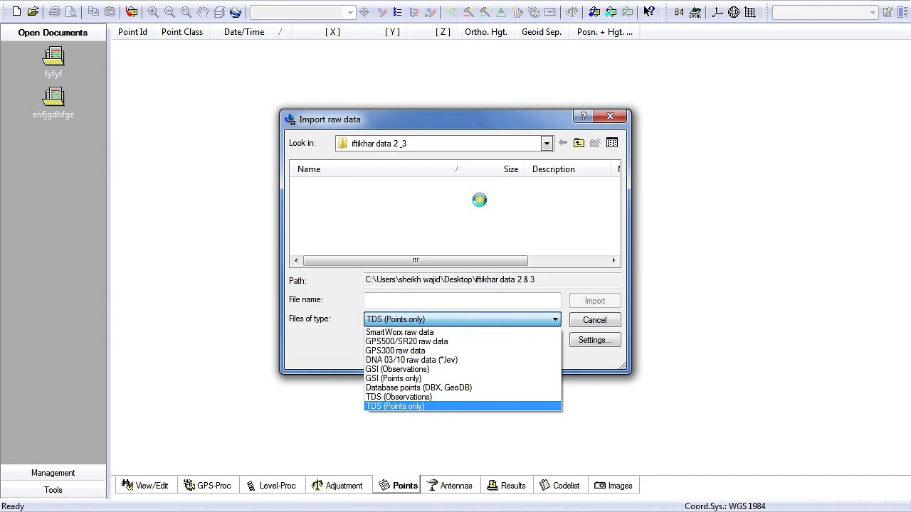 leica geo office process file for csv by  SHEIKH WAJAD LATIF