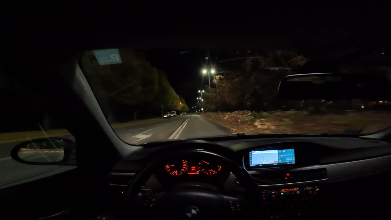 GDYNIA NIGHT | 4K GOPRO HERO 13 BLACK - POV Driving - BMW E91 320d - No music, pure sound
