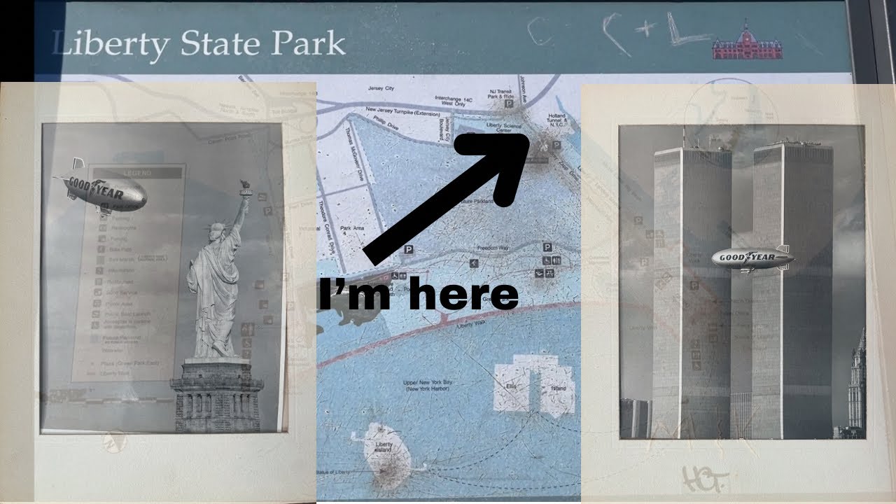 Locating where my Grandfather took the Good Year Blimp Twin Towers photos