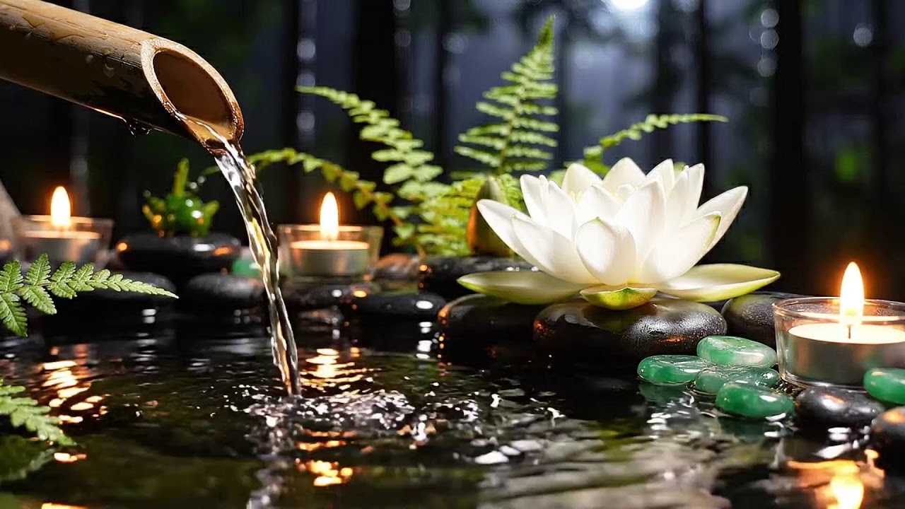 Relaxing Music + Peaceful Water Sounds 🌿 Calm Mind & Body, Relieve Anxiety, Deep Sleep