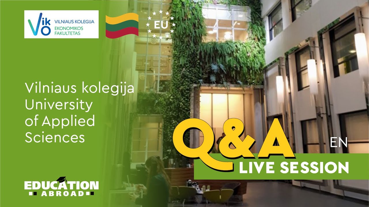 Vilniaus kolegija University of Applied Sciences | Programs, Admission, Scholarships | Q&A